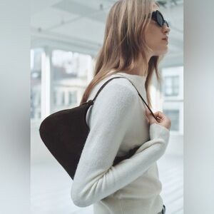 NWT Mango Cow Leather Shoulder Bag